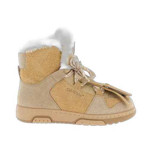 Off-White Winter Lace-Up Ankle Boots