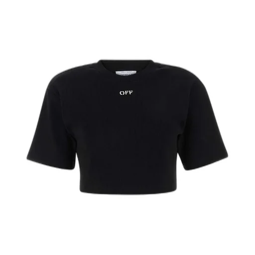 Off-White Off-Stamp Crewneck Cropped T-Shirt