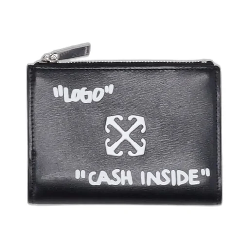 Off-White Jitney Logo Printed Zip-Up Wallet