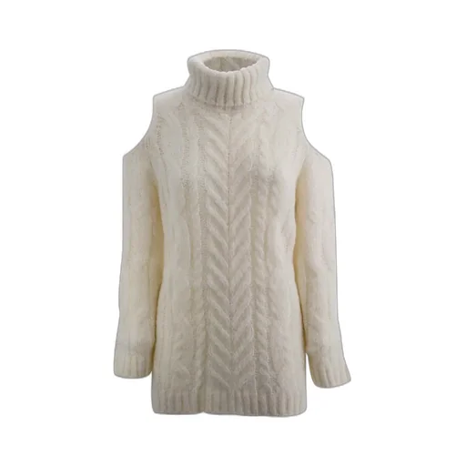 P.A.R.O.S.H. Roll Neck Cold-Shoulder Jumper