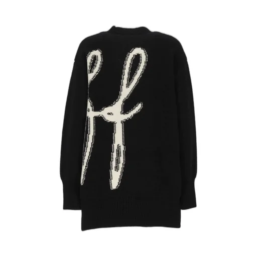 Off-White Button-Up V-Neck Cardigan