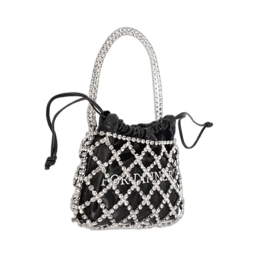 Off-White Embellished Drawstring Tote Bag
