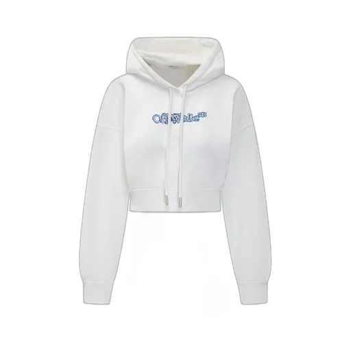 Off-White Logo Printed Drawstring Hoodie