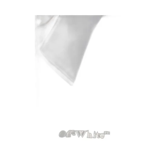 Off-White Button-Up Curved Hem Shirt