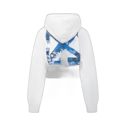 Off-White Logo Printed Drawstring Hoodie