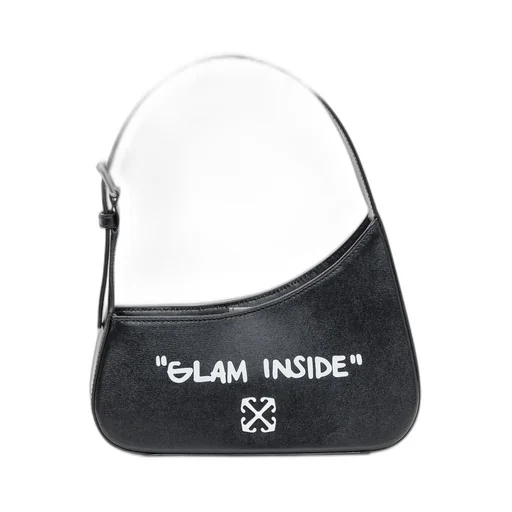 Off-White Jitney Quote Logo Plaque Shoulder Bag