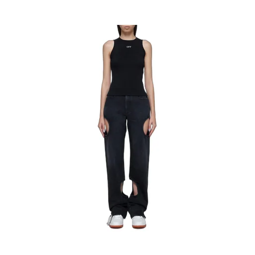 Off-White Crewneck Sleeveless Top