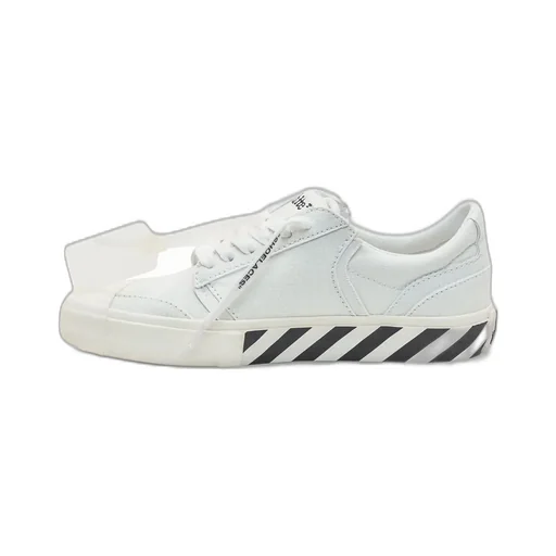Off-White Stripe Detailed Lace-Up Sneakers