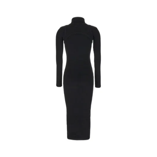 Off-White High-Neck Stretch Dress