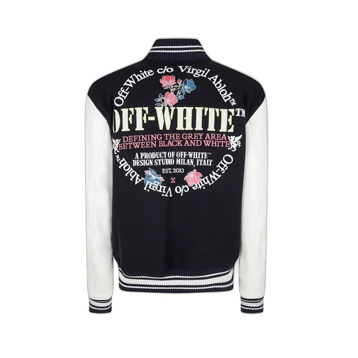 Off-White Logo Detailed Long Sleeved Jacket