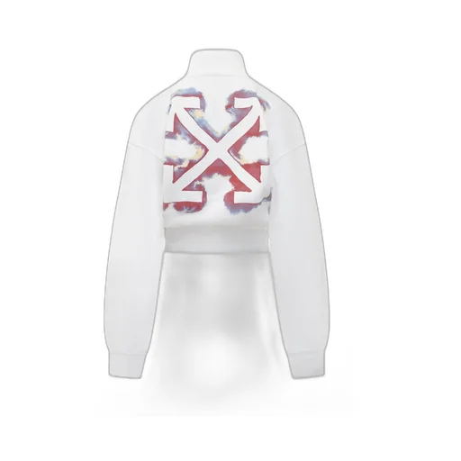 Off-White Logo Printed Zip-Up Sweatshirt