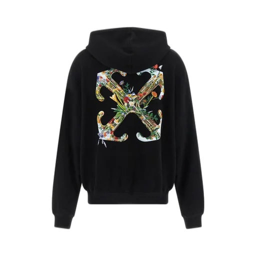 Off-White Logo Printed Drawstring Hoodie