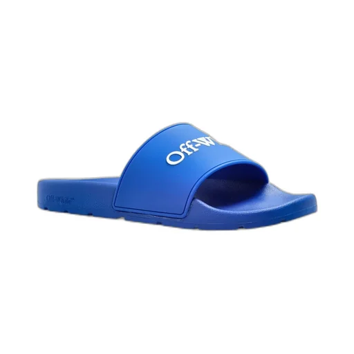 Off-White Logo Embossed Slip-On Slides