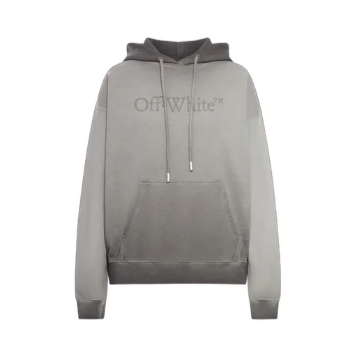 Off-White Logo Printed Drawstring Hoodie