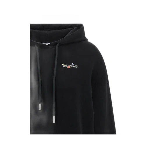 Off-White Logo Printed Drawstring Hoodie