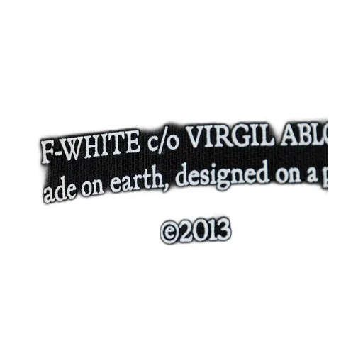 Off-White Slogan Printed Drawstring Hoodie