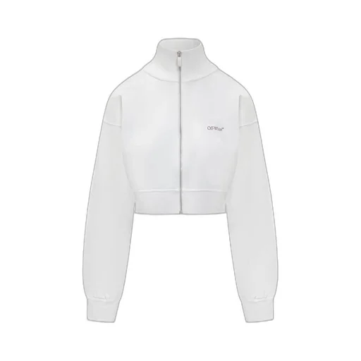 Off-White Logo Printed Zip-Up Sweatshirt
