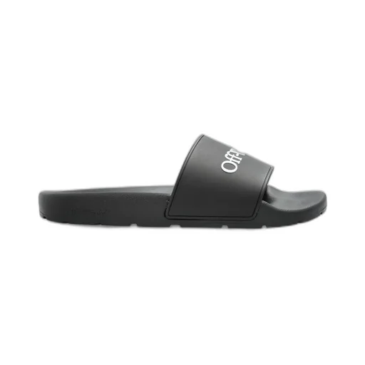 Off-White Logo Embossed Slip-On Slides