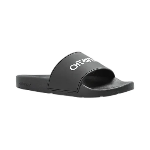 Off-White Logo Embossed Slip-On Slides