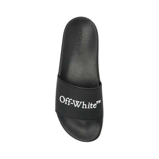 Off-White Logo Embossed Slip-On Slides