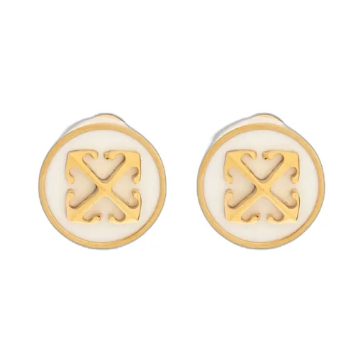 Off-White Logo Engraved Earrings