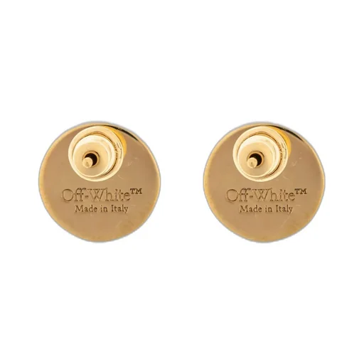 Off-White Logo Engraved Earrings