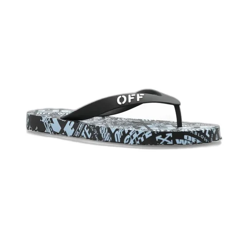 Off-White Allover Logo Printed Flip Flops