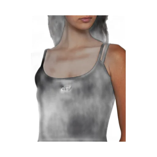 Off-White Logo Embroidered Sleeveless Dress