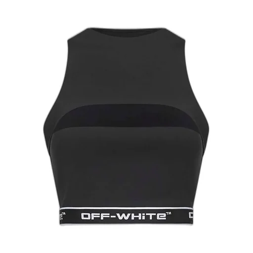 Off-White Cut-Out Crewneck Top