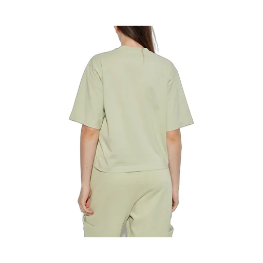 Off-White Floral Logo Embroidered Crewneck T-Shirt