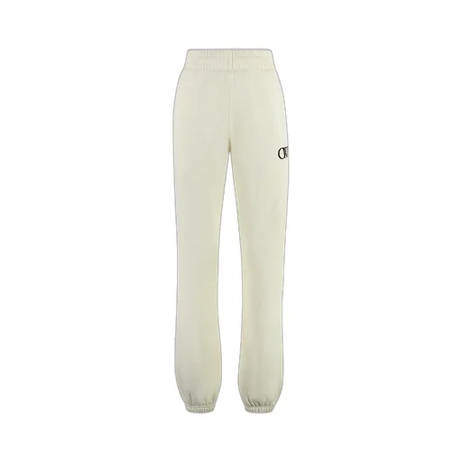 Off-White Logo Printed Tapered Leg Pants