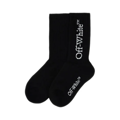 Off-White Logo Intarsia Socks