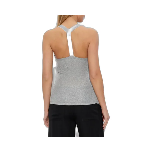 Off-White Logo Embroidered Ribbed Tank Top