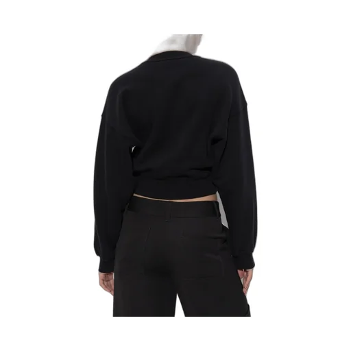 Off-White Logo Embellished Cropped Sweatshirt