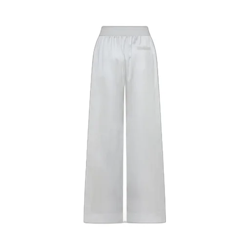 Off-White Drawstring Wide Leg Trousers