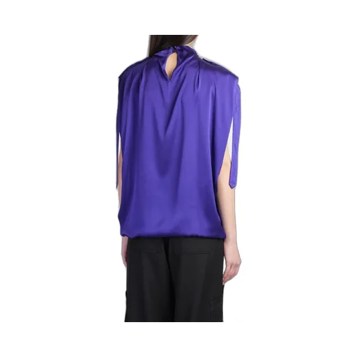 Off-White High Neck Sleeveless Top