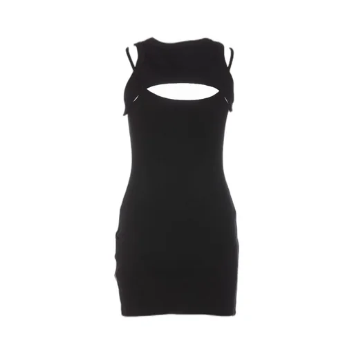 Off-White Cut-Out Detailed Sleeveless Dress