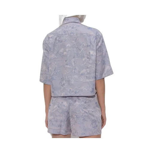 Off-White Patterned Short-Sleeve Shirt
