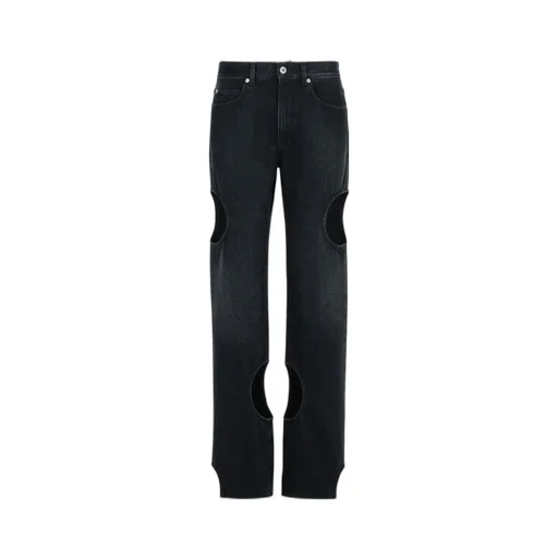 Off-White Meteor Cut-Out Detailed Jeans
