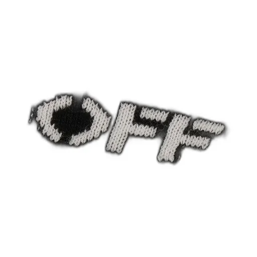 Off-White High-Neck Knitted Mini Dress