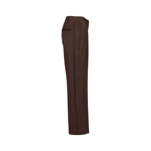 Off-White Pleat Detailed Wide Leg Trousers