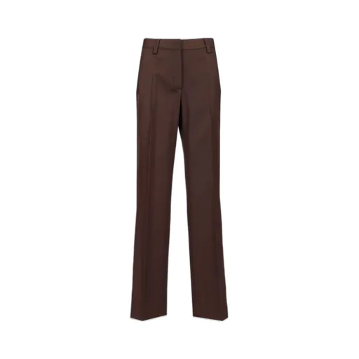 Off-White Pleat Detailed Wide Leg Trousers