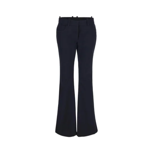 Off-White Low-Rise Flared Leg Trousers