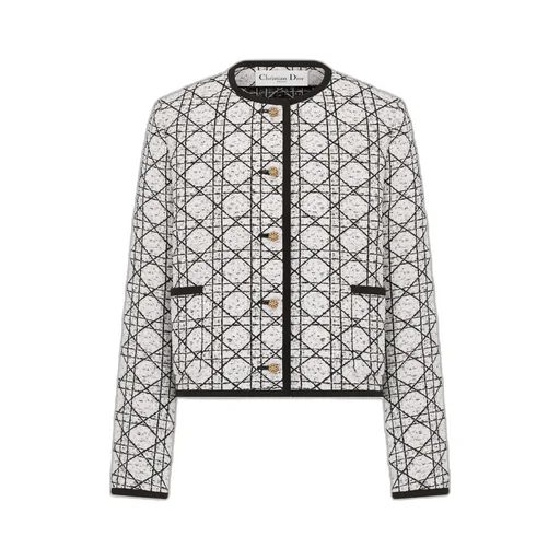Macrocannage Cropped Jacket
