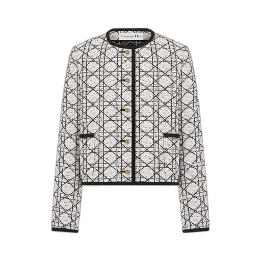 Macrocannage Cropped Jacket