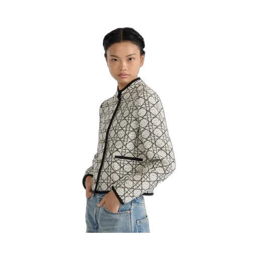 Macrocannage Cropped Jacket