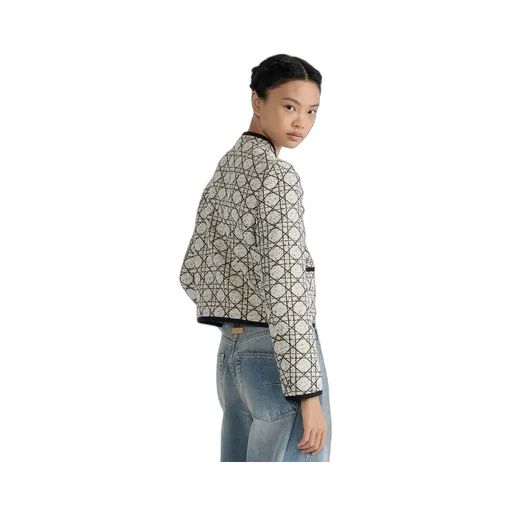 Macrocannage Cropped Jacket