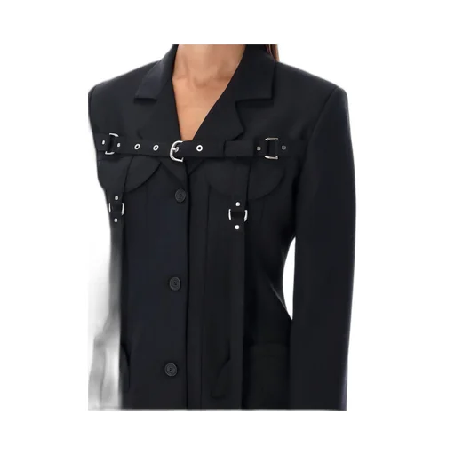 Off-White Buckle Detailed Long-Sleeved Jacket