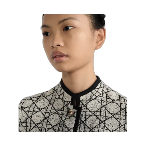 Macrocannage Cropped Jacket