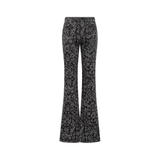 Off-White Logo Patch Flared Pants